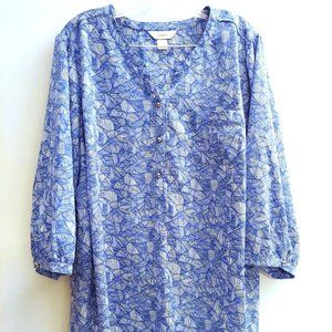 CJ BANKS Long Sleeve Blouse